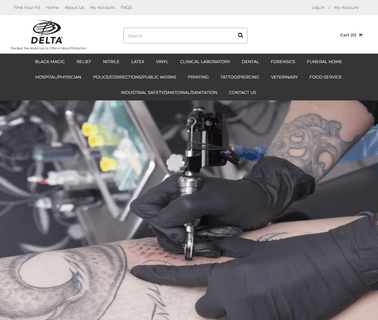 Delta Gloves Superb Products black nitrile