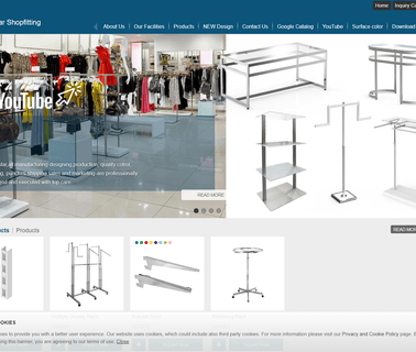 Home Page display racks fixtures