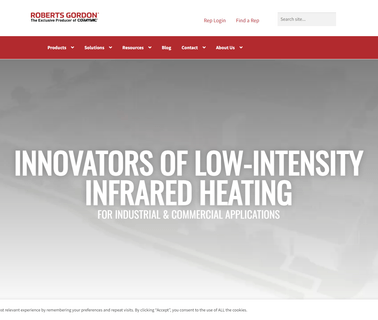 Infrared Tube Heaters & Infrared Heating; Roberts call near