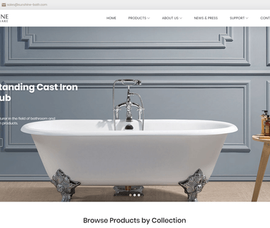 Anping Sunshine Sanitary Ware bathtub cast iron