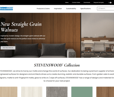 Stevens Industries wood parts cabinet