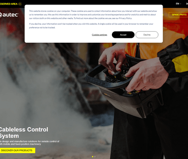 Autec Safety Remote Control industrial machinery remote controls