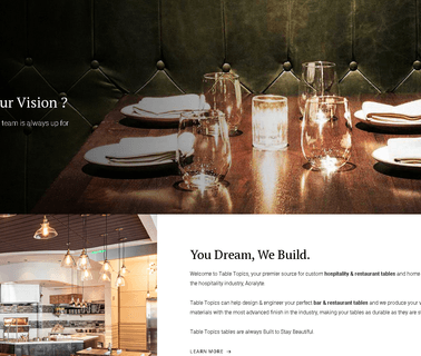 Home - Table Topics furniture using