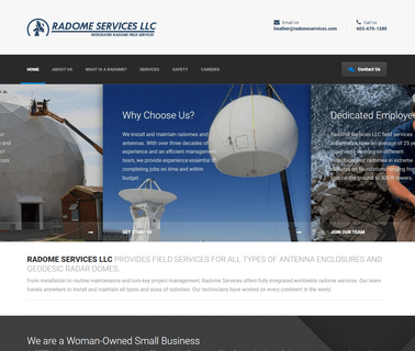 Radome Services LLC – Integrated Radome Field Services frame installation