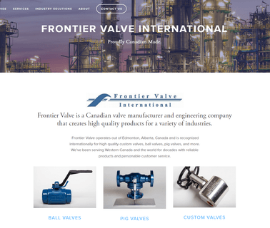 Frontier Valve International valve production