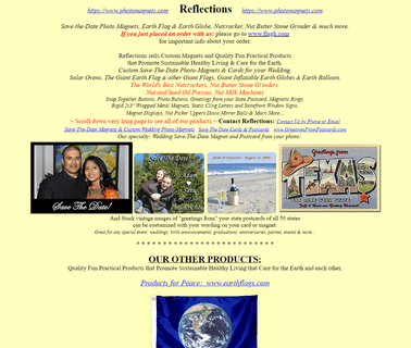 Save-The-Date Photo Magnets Earth Flag Earth Globe; Nut Cracker magnets machine