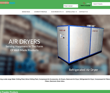 Unique Air Products brine chilling plant