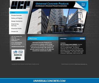 Universal Concrete Products Corporation architectural exterior design