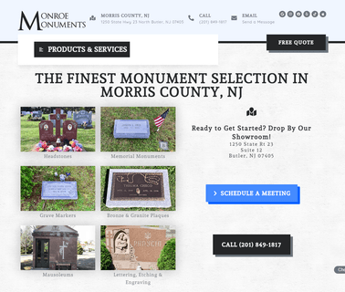 Monument Dealer in Morris County Nj Monroe Monuments monuments headstones