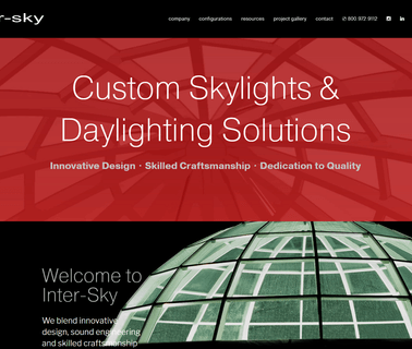 Inter Sky Skylights glazing aluminum