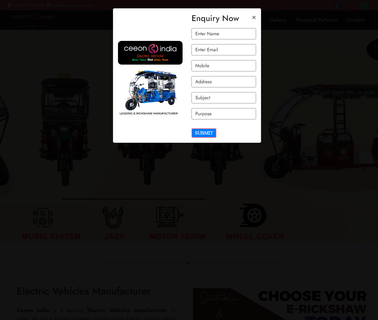 Ceeon India loader electric