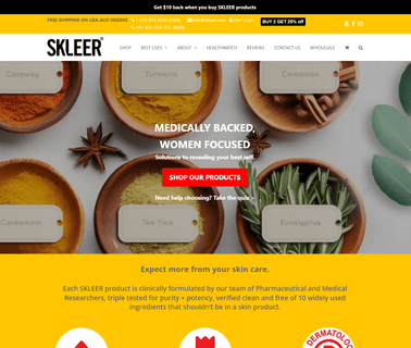 Beauty From Nature; Skleer Natural Skin Restoration uvb eczema