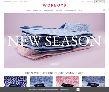 Worboys Shirts tinted patterned