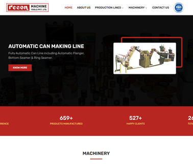 Recon Machine Tools liquid automatic filling line