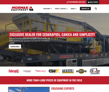 Mormak Equipment, Aggregate Equipm data surge