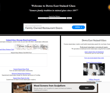 Down East Stained Glass glass web