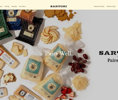 Sartori Cheese based foodservice