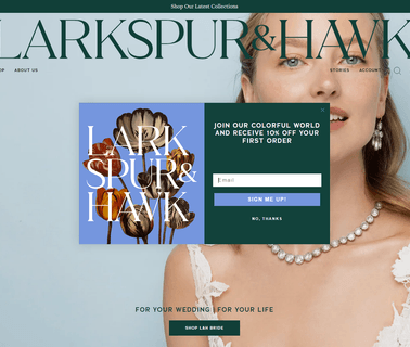 Larkspur & Hawk antique collection