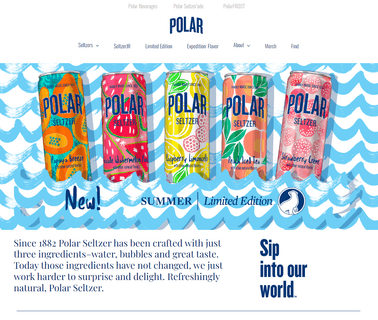 Polar Seltzer; Refreshingly Natural Sparkling water recipes