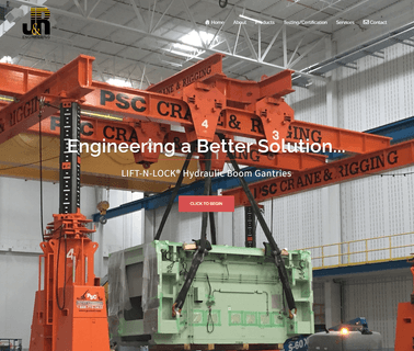 J & R Engineering Lift-N-Lock Hydraulic Gantries gantries