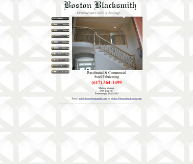 Boston Blacksmith - Custom Iron Railings and Gates in escape fire