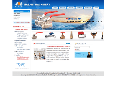 Taizhou Jiabaili Machinery angle hose valve