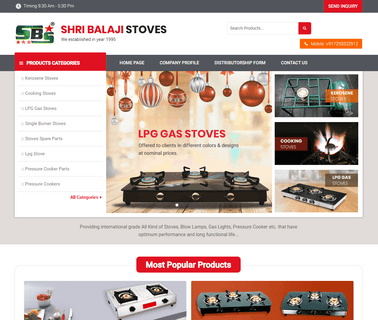 Shri Balaji Stoves gas three burner