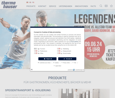 Thermohauser Gmbh food categories