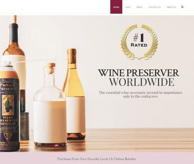 Private Preserve Wine Preserve table accessory