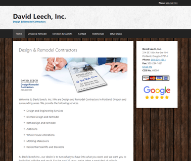 David Leech, Design & Remodel Contractors remodel design