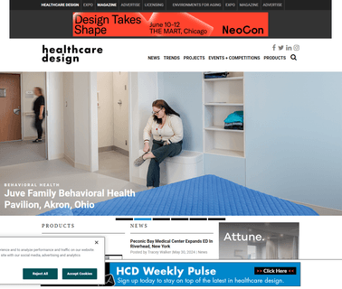 Healthcare Design Magazine Hcd; Industry News magazine design