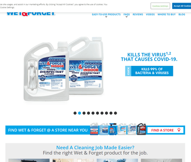 Wet & Forget shingles concrete
