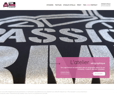 Ton Logo Partout flocking printing