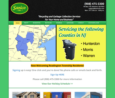 Recycling and Garbage Collection Services - Delaware Nj waste collection containers