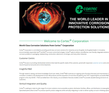 Home - Cortec Corporation rust inhibitor