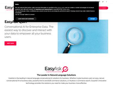 Easyask; Natural Language Processing for Your homegrown
