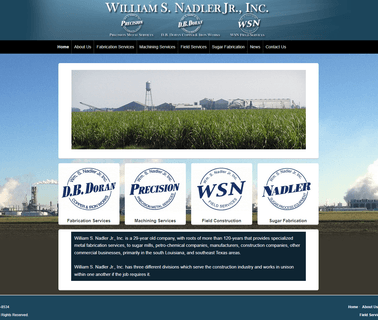 Ws Nadler - Fabrication Machining Field Services and Sugar foundry works