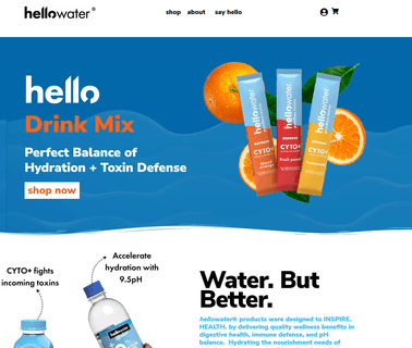 Hellowater - Fiber Infused supplements merchandise