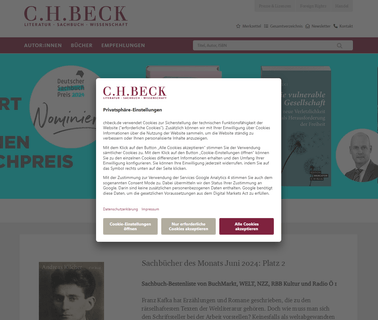 Verlag C.H. Beck Literatur - Sachbuch - Wissenschaft beck arnley