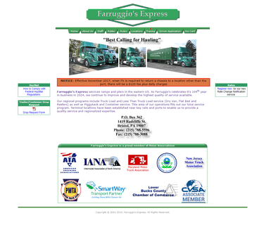 Farruggios Express -Best Calling for Hauling global shipping industry