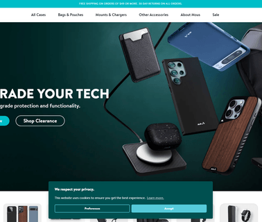 Mous; Iphone & Samsung Phone Cases; Military Grade carbon phone