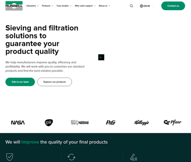 Russell Finex Sieves & Filters Pvt Limited ultrasonic cleaning liquid