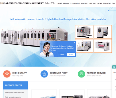 Dongguang Jialong Packaging Machinery corrugated carton printing