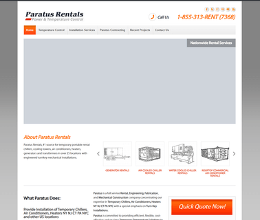 Paratus Rental Chiller Nj Ny Ct Md Va Ri Pa De air conditioner rooftop