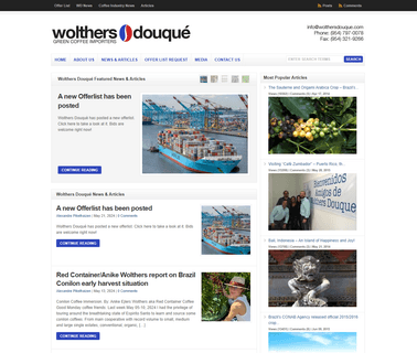 Wolther Douque Green Coffee Merchants merchants wholesalers