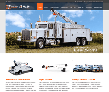 Service Trucks International bodies lube