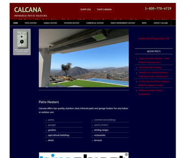 Home - Calcana Usa infrared radiant heaters
