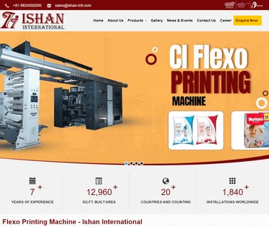 Home - Ishan International side sealing machine