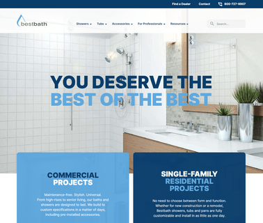 Bestbath showers and bathtubs
