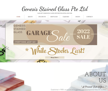 Genesis Stained Glass Pte nouveau stained